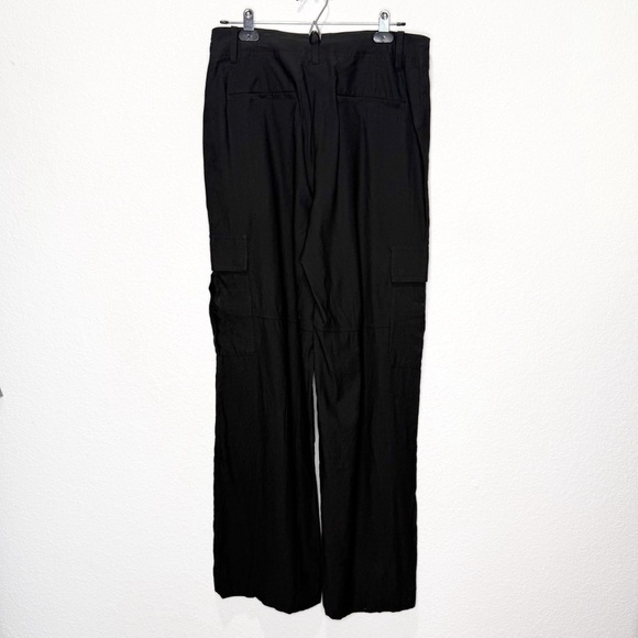 Vince Wide-leg Cargo Lightweight Drapey Woven Pants Quiet Luxury Minimalist - Picture 5 of 15